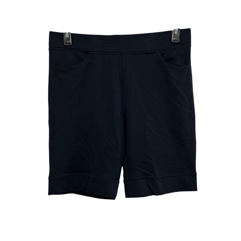 Onque Casual Knit Shorts Admiral Navy Comfortable Everyday Stretch Travel Sz PL